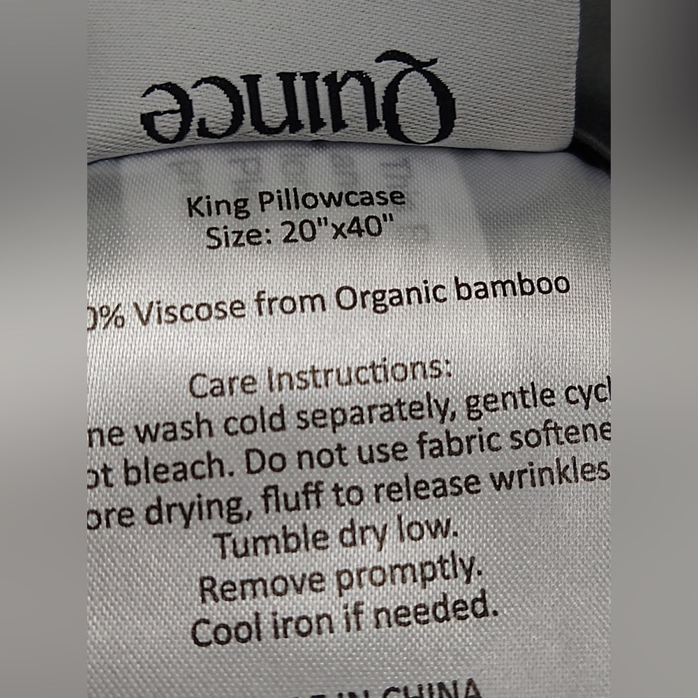 NWT QUINCE Bamboo Sheet Set King Charcoal 7187 - Picture 8 of 13